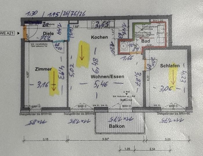 Etagenwohnung Düsseldorf Stadtbezirk 3 - 3 Zimmer, 75 m&sup2;, 1.650&euro; | Angebot:25854632