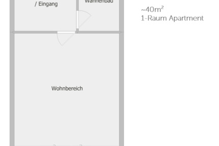 Wohnung Essen Stadtbezirk III - 1 Zimmer, 40 m&sup2;, 375&euro; | Angebot:23866163