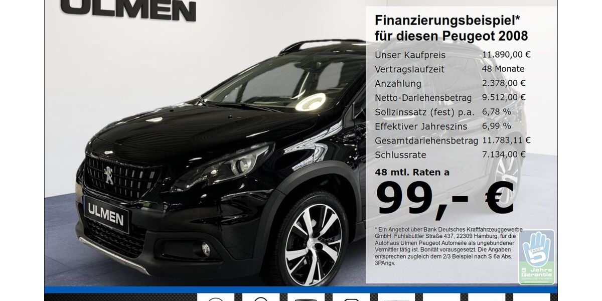 Peugeot 2008 56.958 km 11.890 &euro; Düsseldorf 40233