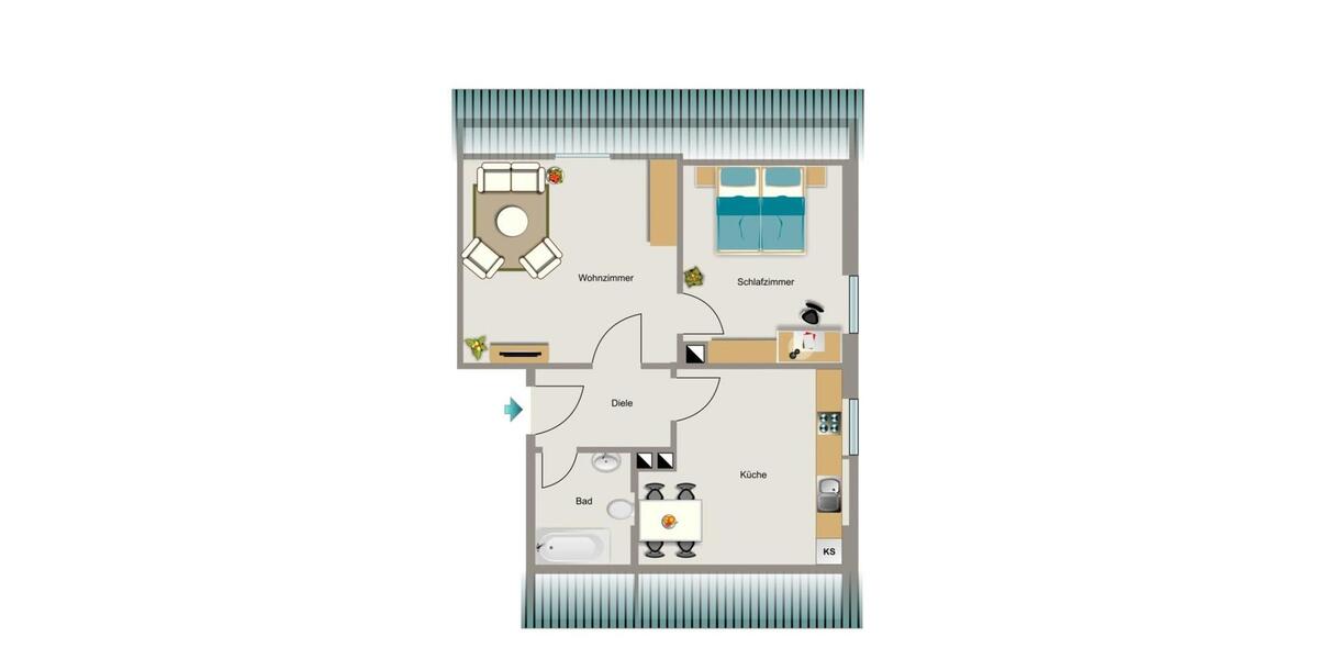 Dachgeschoßwohnung Essen Stadtbezirk V - 2.5 Zimmer, 30 m&sup2;, 276&euro; | Angebot:25962705