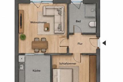 Wohnung Bochum Bochum-Mitte - 2.5 Zimmer, 65 m&sup2;, 830&euro; | Angebot:27544279