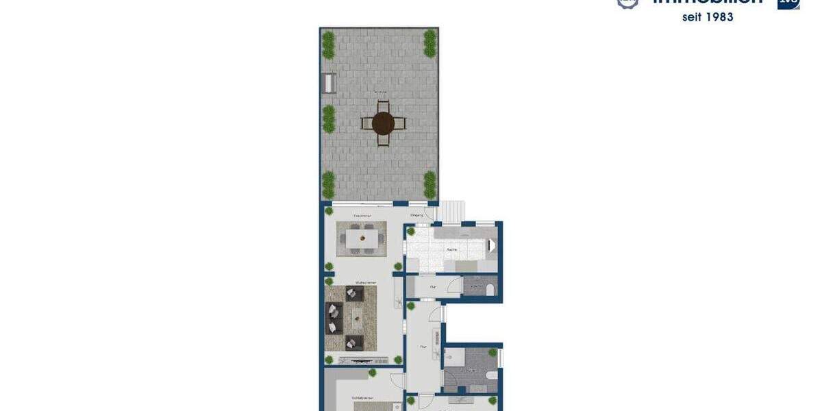 Etagenwohnung Essen Gerschede - 3 Zimmer, 129 m&sup2;, 390.000&euro; | Angebot:25703152