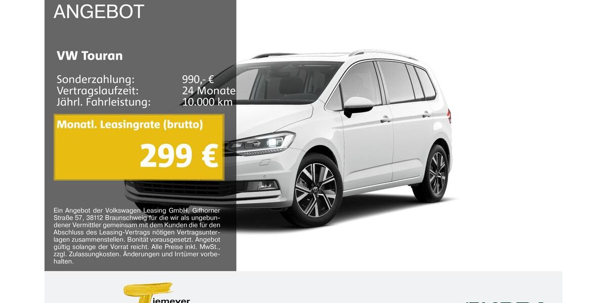 VW Touran 39.409 km 33.990 &euro; Remscheid 42857