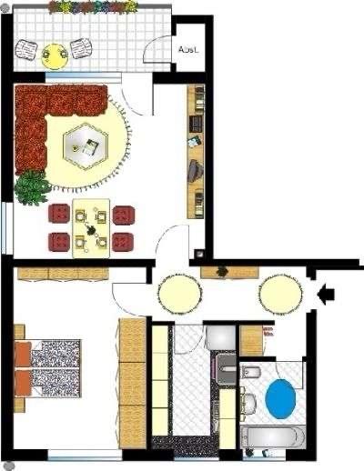 Erdgeschoßwohnung Wuppertal Sedansberg - 2 Zimmer, 58 m&sup2;, 122.900&euro; | Angebot:26048377
