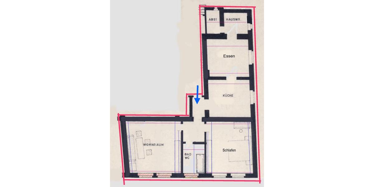 Etagenwohnung Bochum Bochum-Nord - 3 Zimmer, 95 m&sup2;, 851&euro; | Angebot:27543442
