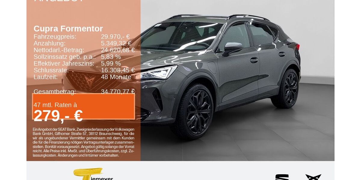 Cupra Formentor 22.499 km 29.970 &euro; Gelsenkirchen OT Beckhausen 45899