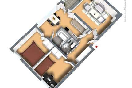 Wohnung Solingen Solingen-Mitte - 3 Zimmer, 73 m&sup2;, 719&euro; | Angebot:27225099