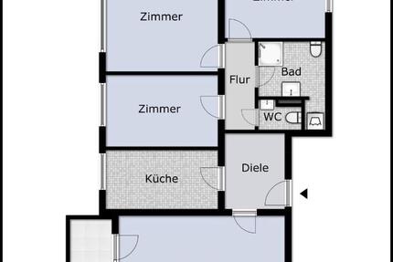 Wohnung Erkrath - 4 Zimmer, 90 m&sup2;, 1.500&euro; | Angebot:25981159
