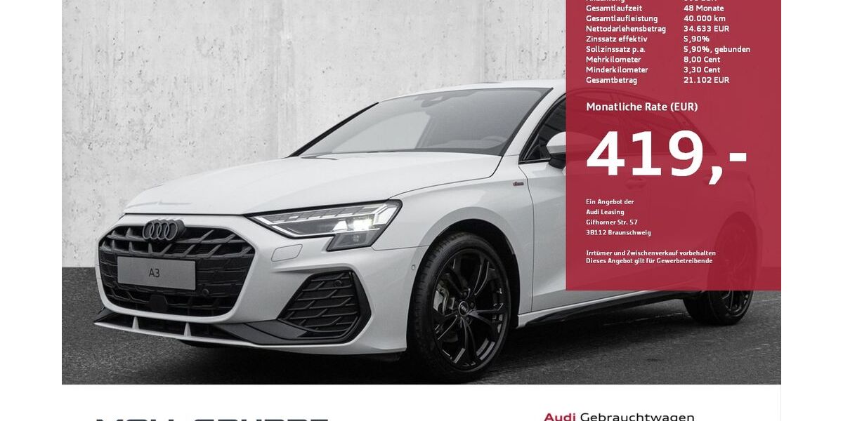 Audi A3 10.000 km 42.990 &euro; Düsseldorf 40549