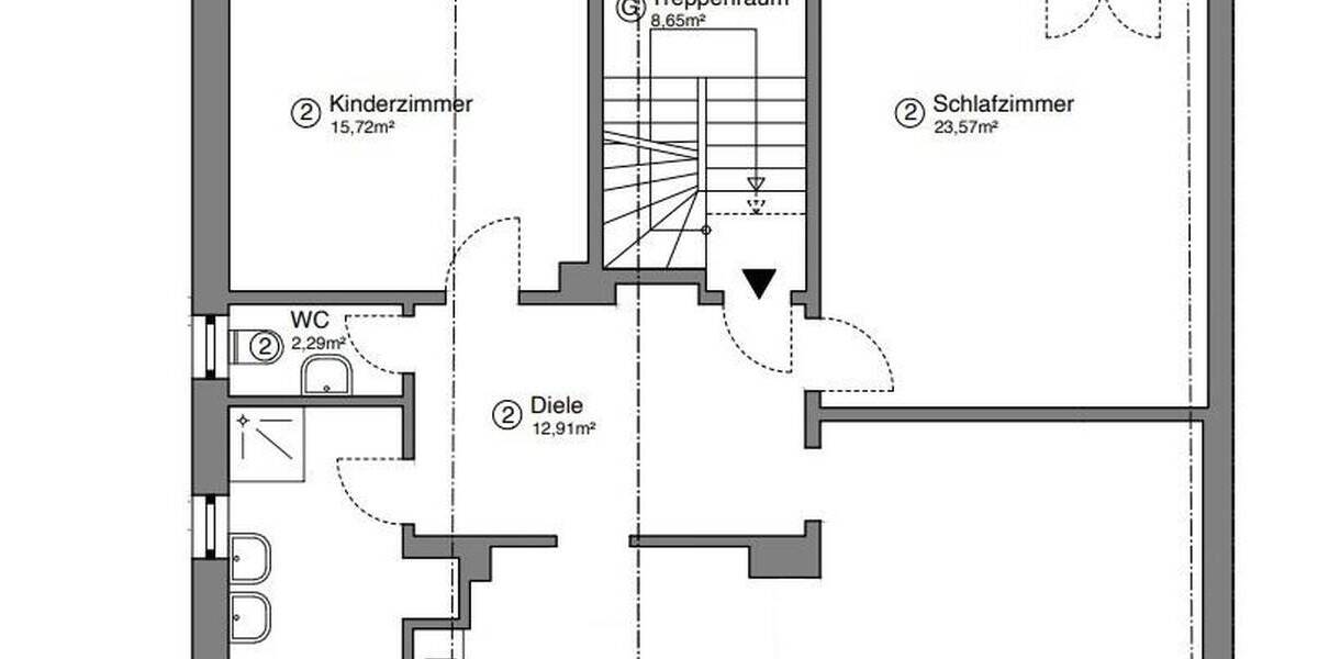 Etagenwohnung Mulheim an der Ruhr Broich - 3 Zimmer, 105 m&sup2;, 1.500&euro; | Angebot:26765264