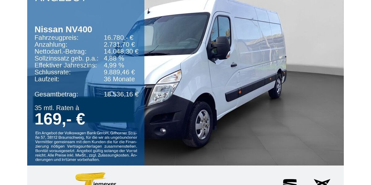 Nissan NV400 61.690 km 16.480 &euro; Gelsenkirchen OT Beckhausen 45899