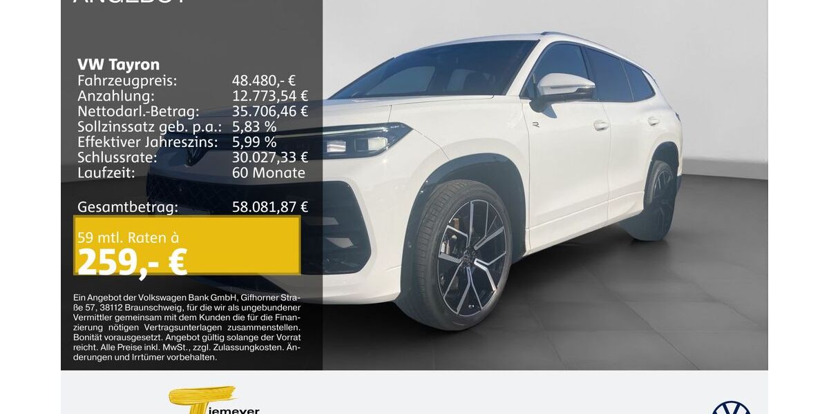 VW Tayron 18.760 km 47.780 &euro; Bochum 44892