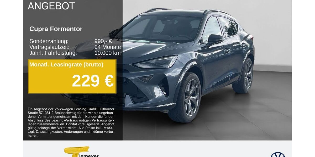 Cupra Formentor 20.083 km 33.360 &euro; Remscheid 42897