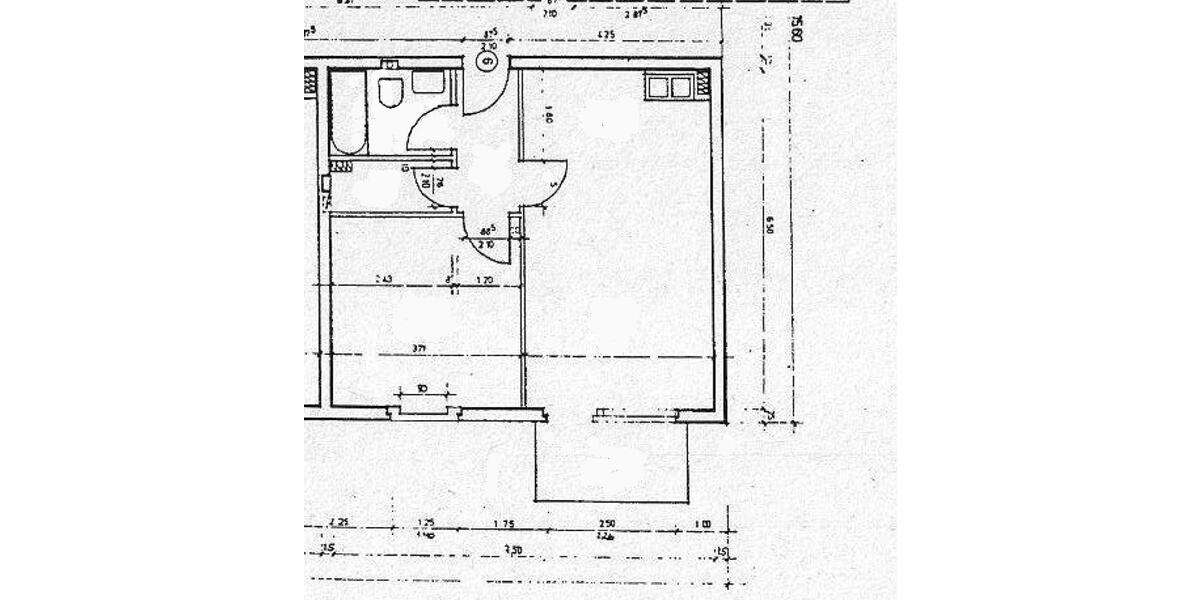 Dachgeschoßwohnung Bochum Günnigfeld - 2 Zimmer, 50 m&sup2;, 95.000&euro; | Angebot:23168393
