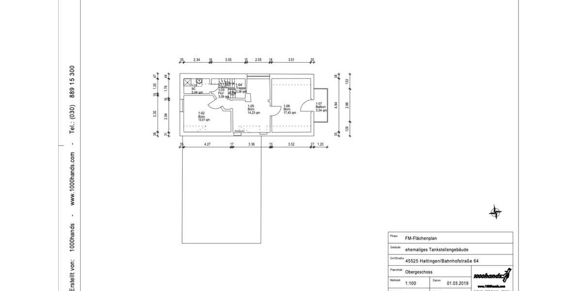 Gewerbeobjekt Hattingen - 980&euro; | Angebot:24746907