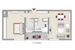 Etagenwohnung Düsseldorf Stadtbezirk 6 - 2 Zimmer, 65 m&sup2;, 269.000&euro; | Angebot:27501043