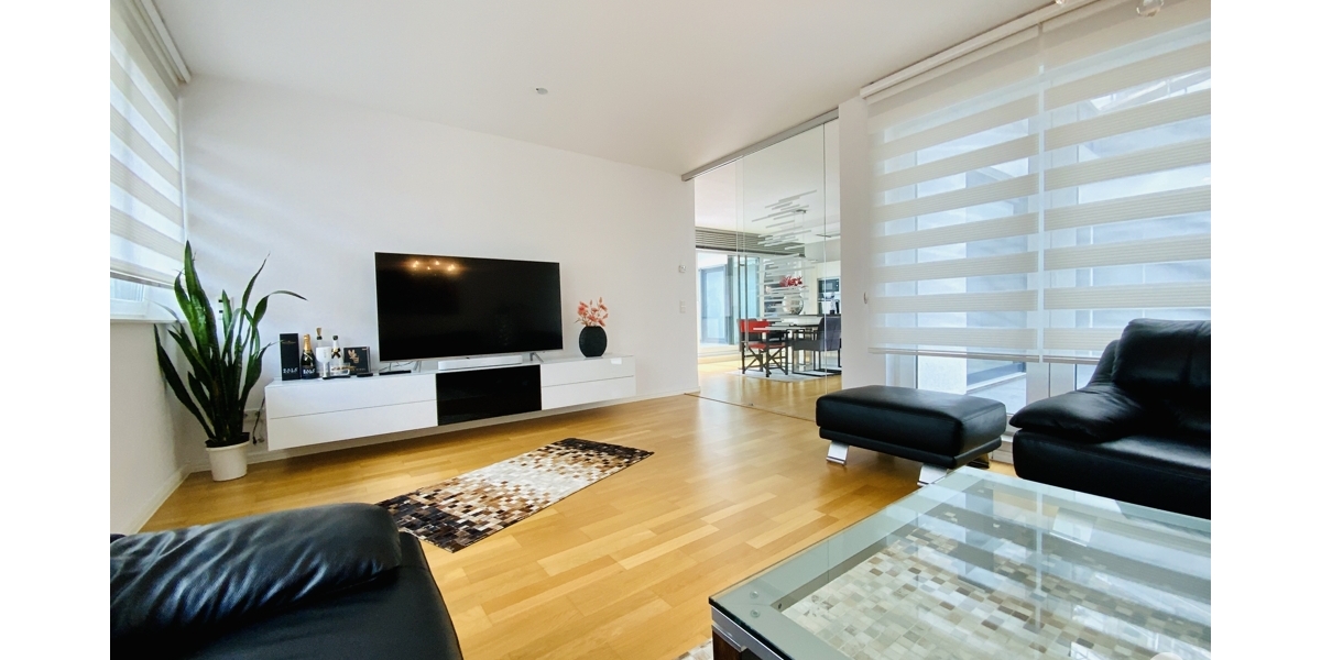 Wohnen auf einer Ebene Moderne, hochwertige 3 Zimmer-Wohnung mit Bungalow-Charakter - Erdgeschoßwohnung Düsseldorf Heerdt | Angebot:27496473