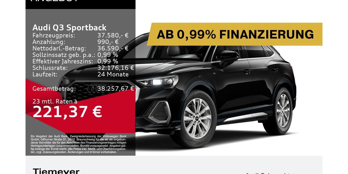 Audi Q3 8.411 km 37.580 &euro; Bochum 44809