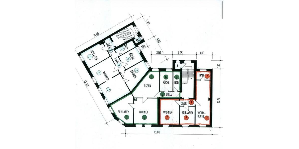 Etagenwohnung Gelsenkirchen Rotthausen - 3 Zimmer, 62 m&sup2;, 115.000&euro; | Angebot:26819564