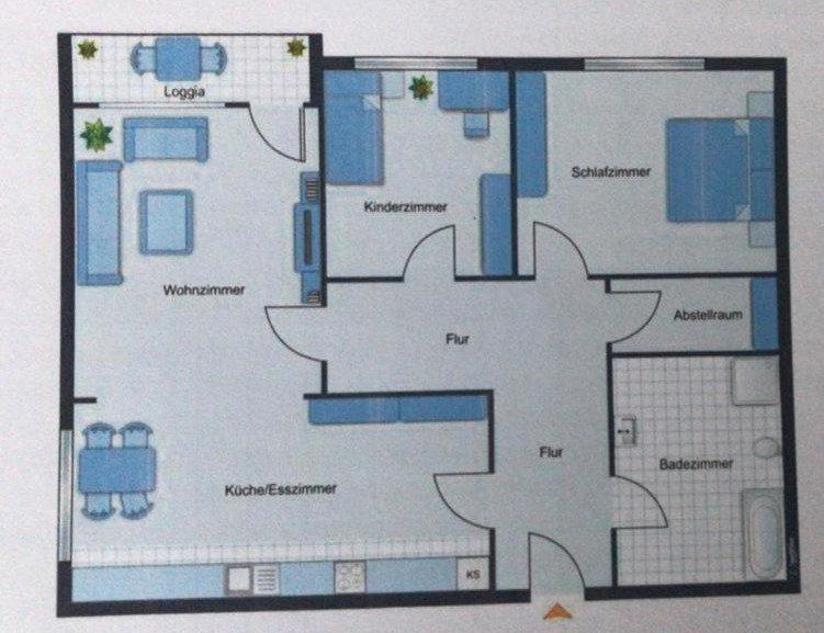 Etagenwohnung Velbert Langenberg - 3.5 Zimmer, 84 m&sup2;, 620&euro; | Angebot:26312950