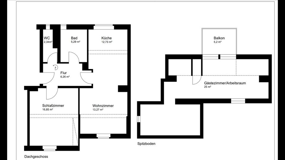 Maisonettenwohnung Essen Stadtbezirk V - 3.5 Zimmer, 85 m&sup2;, 1.230&euro; | Angebot:26001673