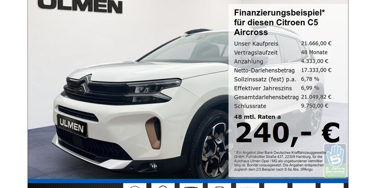 Citroen C5 Aircross 21.495 km 21.333 &euro; Düsseldorf 40231