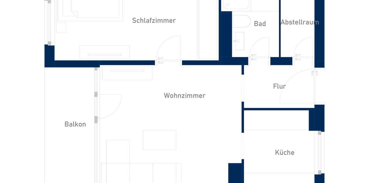 Etagenwohnung Erkrath Hochdahl - 2 Zimmer, 44 m&sup2;, 641&euro; | Angebot:26999610