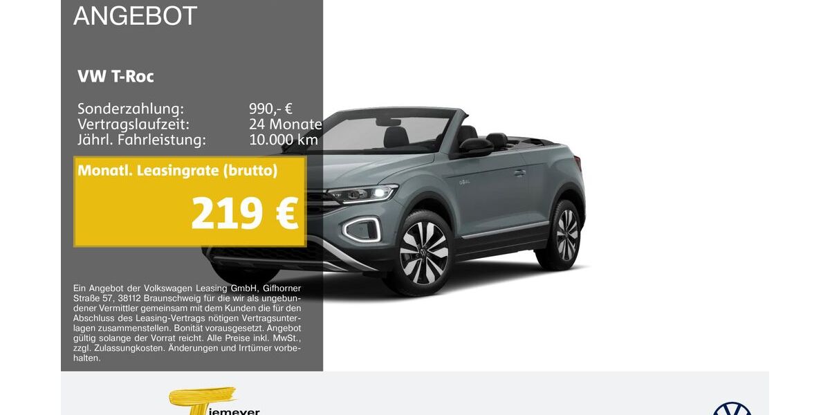 VW T-Roc 7.034 km 27.590 &euro; Oberhausen 46047
