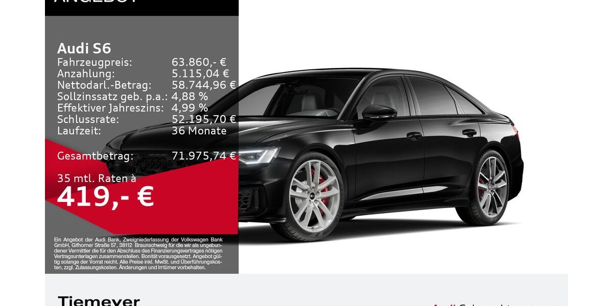 Audi S6 15.324 km 63.860 &euro; Remscheid 42897