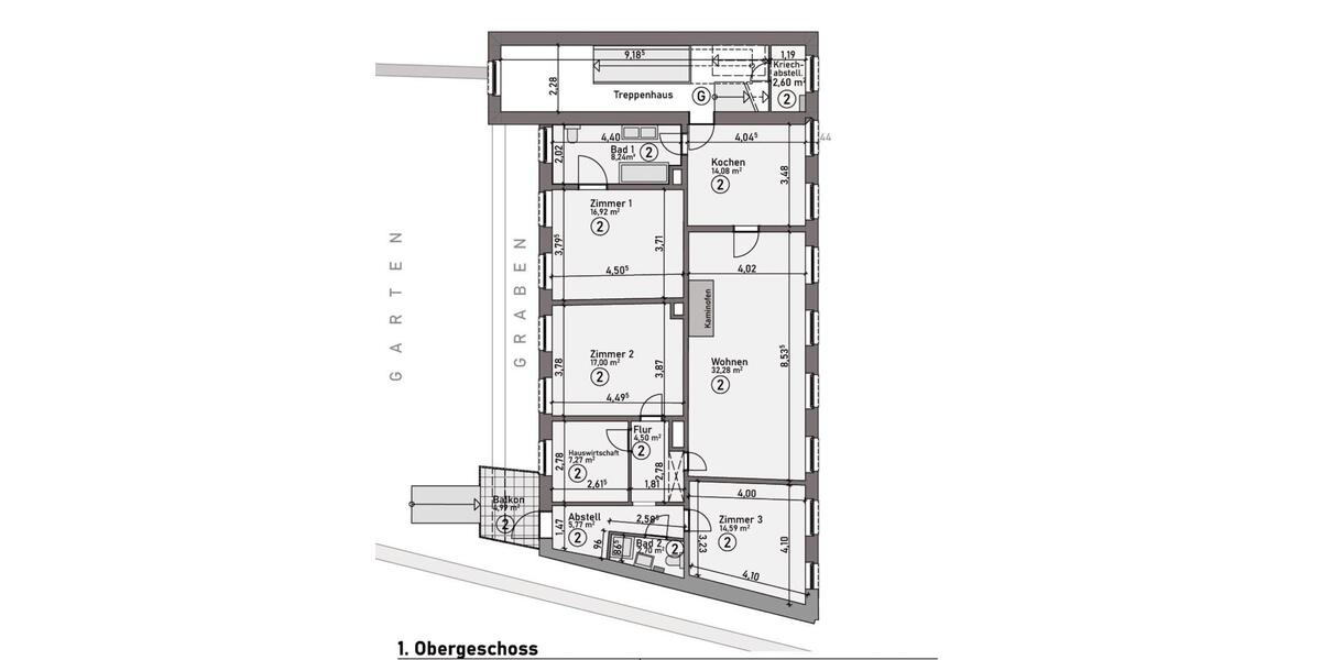 Terrassenwohnung Wuppertal Elberfeld - 6 Zimmer, 129 m&sup2;, 335.000&euro; | Angebot:25355071