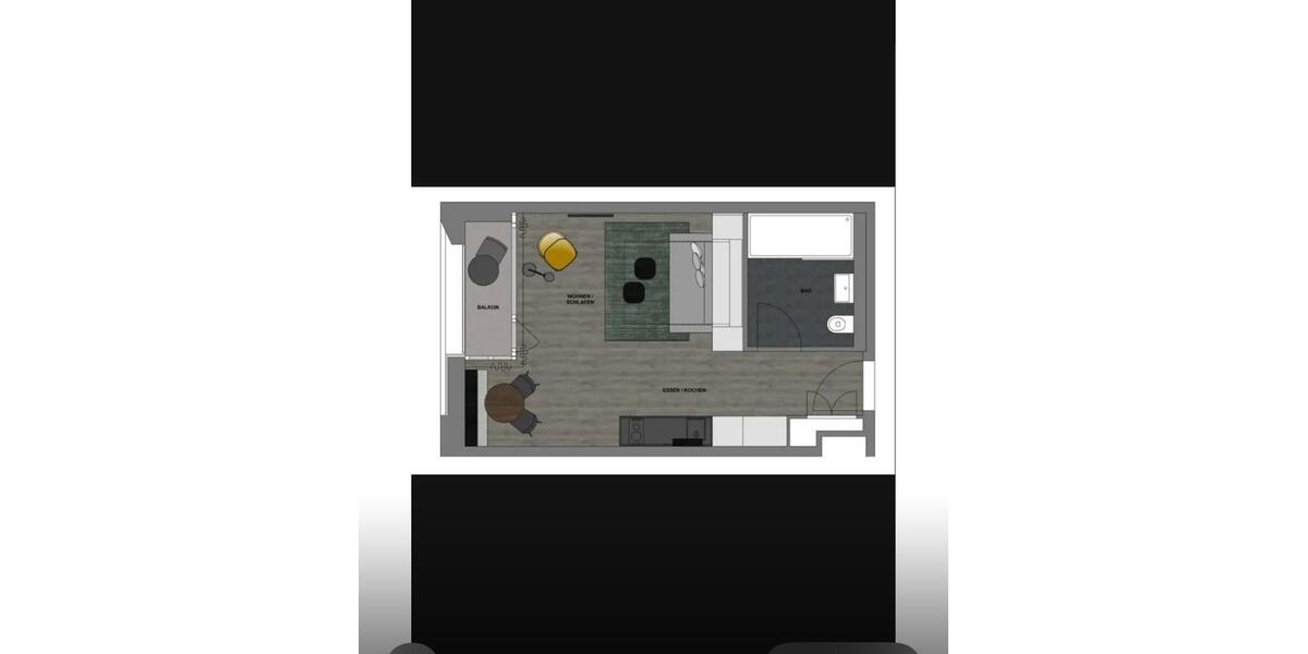Etagenwohnung Düsseldorf Stadtbezirk 3 - 1 Zimmer, 36 m&sup2;, 1.200&euro; | Angebot:27544556