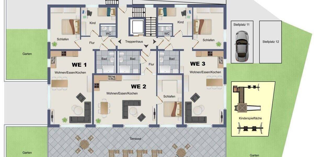 Etagenwohnung Radevormwald Innenstadt - 3 Zimmer, 92 m&sup2;, 388.000&euro; | Angebot:25675572