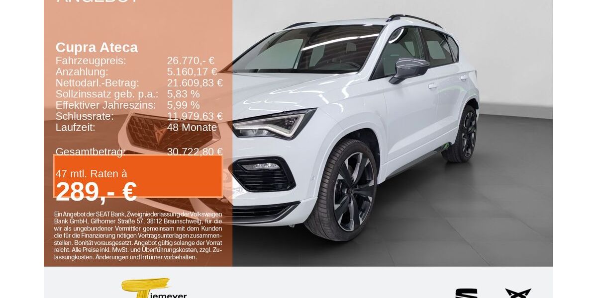 Cupra Ateca 82.139 km 26.770 &euro; Bochum 44809