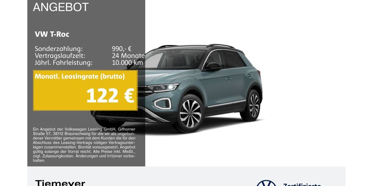VW T-Roc 25.222 km 24.570 &euro; Bochum 44892