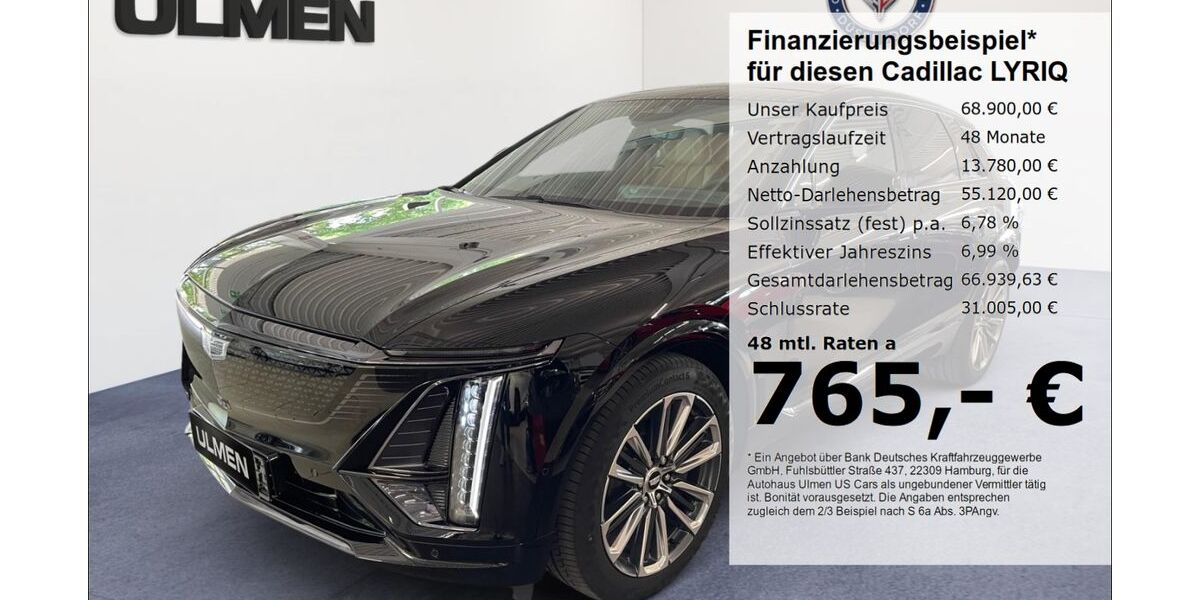 Cadillac LYRIQ 1.900 km 67.900 &euro; Düsseldorf 40231