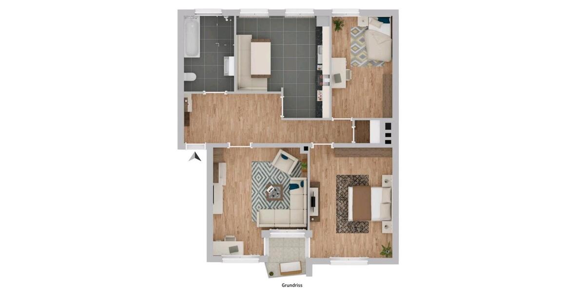Etagenwohnung Gevelsberg - 3 Zimmer, 83 m&sup2;, 1.180&euro; | Angebot:25148831