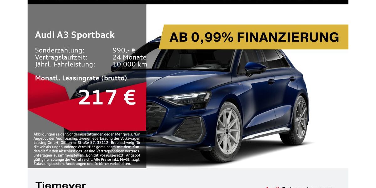 Audi A3 8.004 km 32.360 &euro; Remscheid 42897