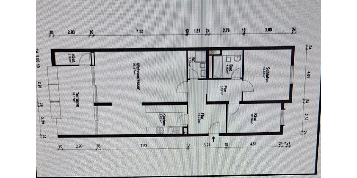 Hochparterre Solingen - 3 Zimmer, 102 m&sup2;, 244.000&euro; | Angebot:26765873