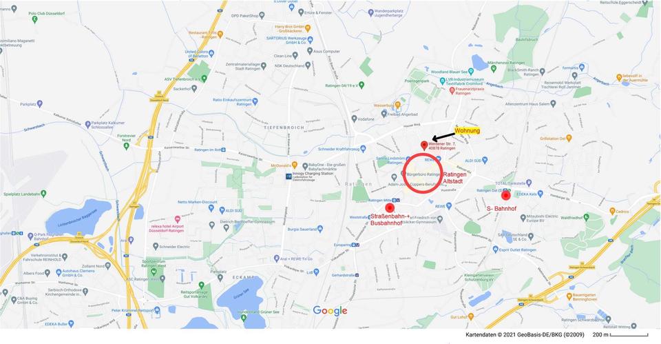 Etagenwohnung Ratingen - 3.5 Zimmer, 90 m&sup2;, 1.998&euro; | Angebot:25269471