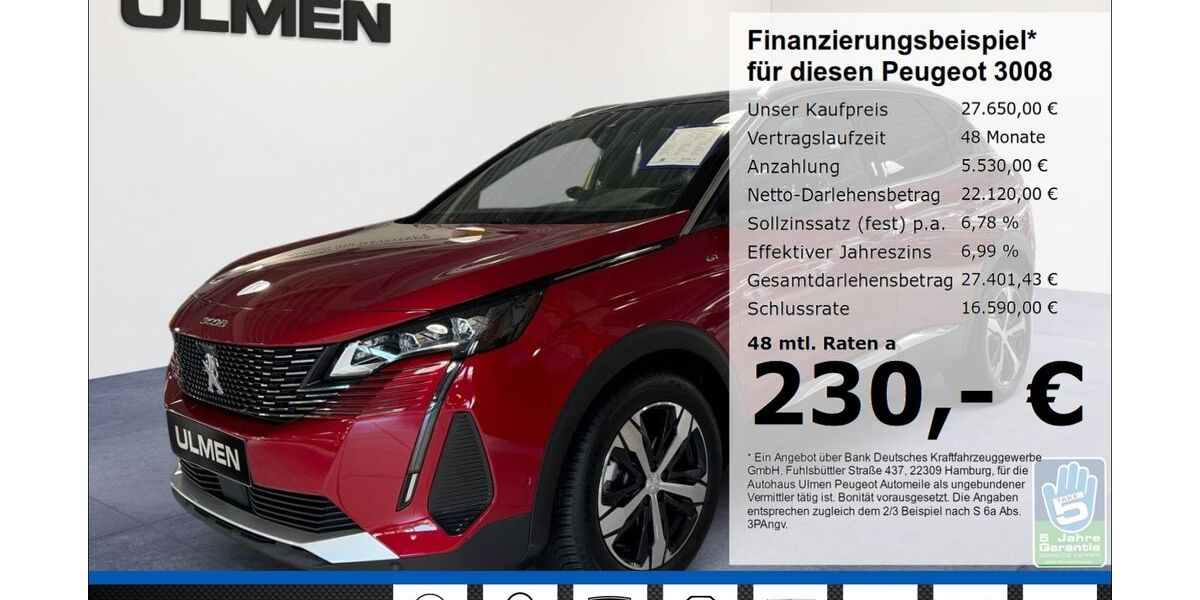 Peugeot 3008 21.870 km 27.650 &euro; Düsseldorf 40233