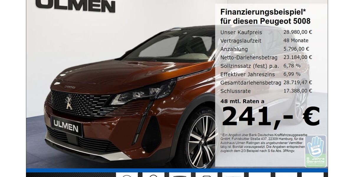 Peugeot 5008 38.444 km 28.480 &euro; Ratingen 40880