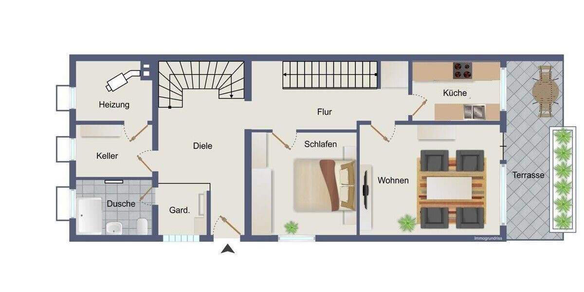Reihenendhaus Hückeswagen Wiehagen - 5 Zimmer, 156 m&sup2;, 329.000&euro; | Angebot:25675575