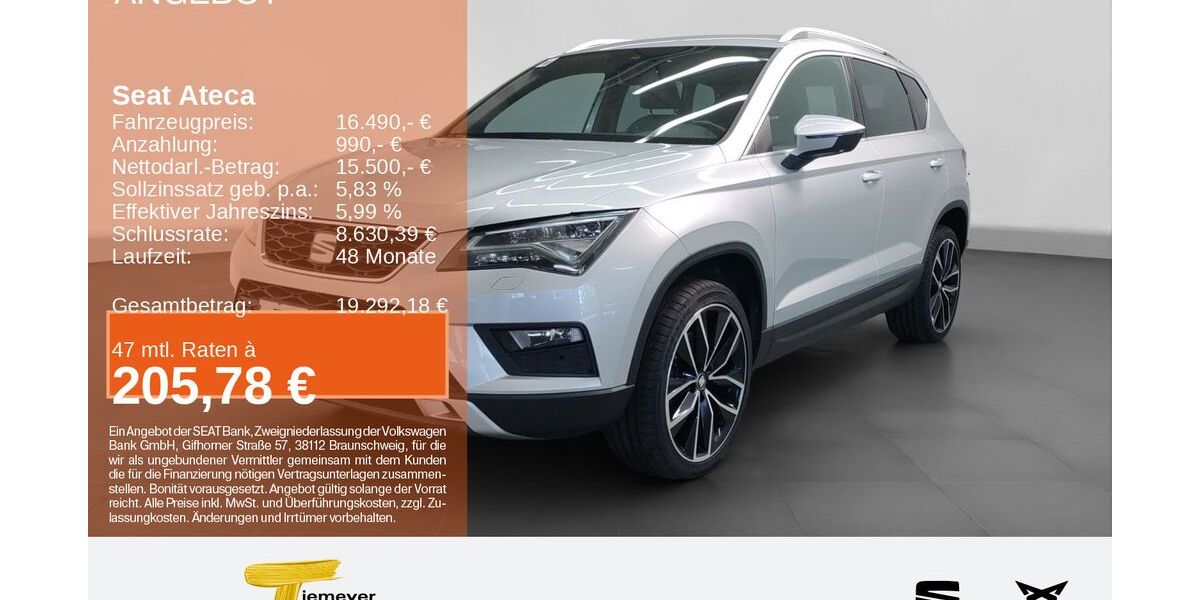 Seat Ateca 95.194 km 16.490 &euro; Bochum 44809
