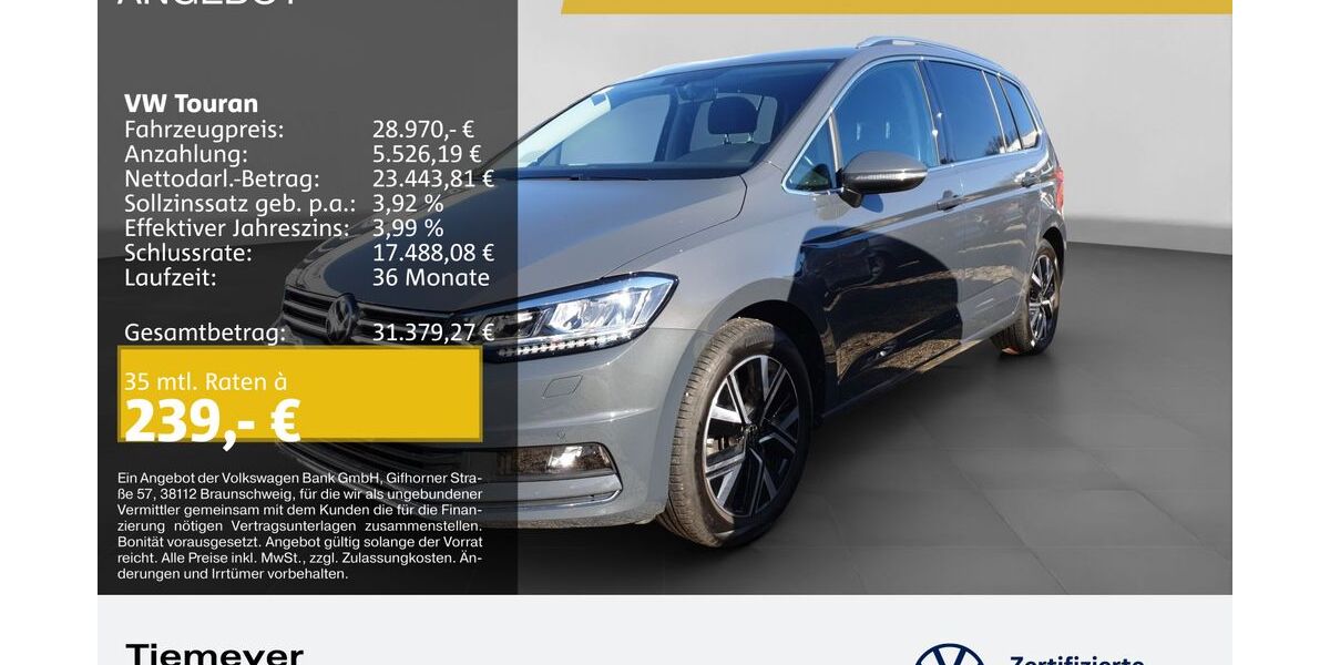 VW Touran 32.550 km 28.970 &euro; Bochum 44892