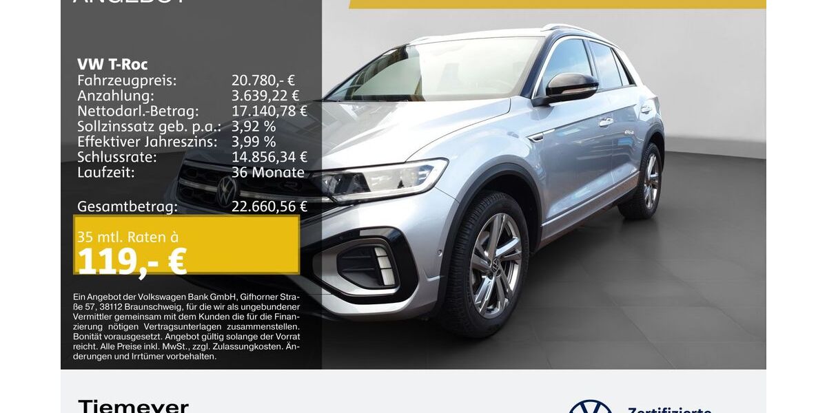 VW T-Roc 38.338 km 20.780 &euro; Bochum 44892