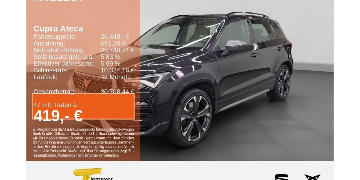 Cupra Ateca 97.625 km 26.440 &euro; Bochum 44809