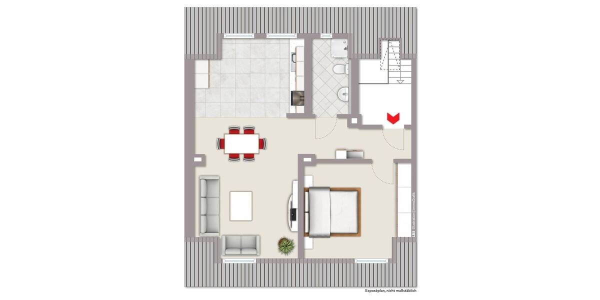 Etagenwohnung Gelsenkirchen Beckhausen - 2 Zimmer, 66 m&sup2;, 149.000&euro; | Angebot:26037118