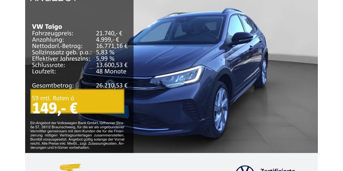 VW Taigo 9.571 km 21.740 &euro; Gelsenkirchen 45894