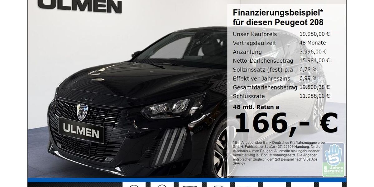 Peugeot 208 20.959 km 19.980 &euro; Düsseldorf 40233