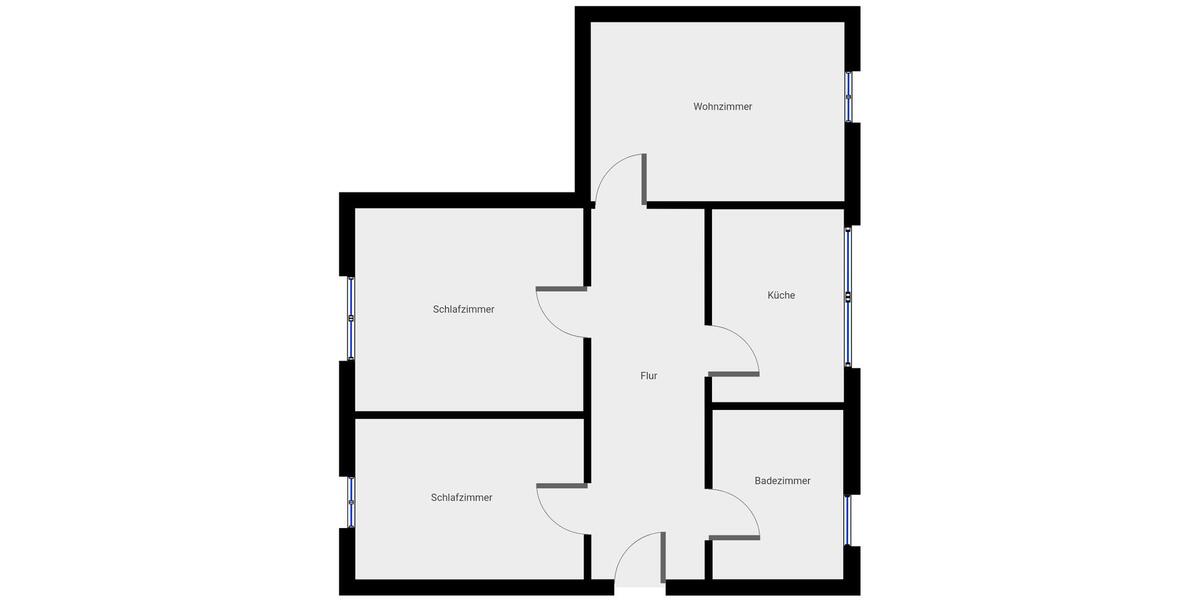 Dachgeschoßwohnung Duisburg Hamborn - 3 Zimmer, 72 m&sup2;, 457&euro; | Angebot:24478260